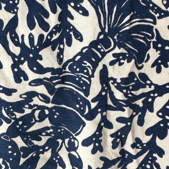 Lilly Pulitzer Blue Lobster Sleeveless Flounce Kristen Dress Krillin It. EUC. M - Picture 5 of 6